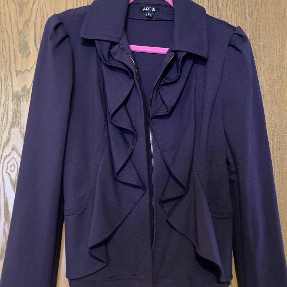 Ruffle Blazer